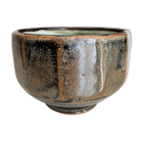 Glazed ceramic bowl signed