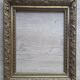 Old 19th century wooden frame with plaster sculpture