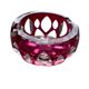 Ruby crystal ashtray Val Saint Lambert Vintage