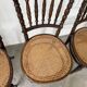 Set of 4 Fischel cane bistro chairs n019