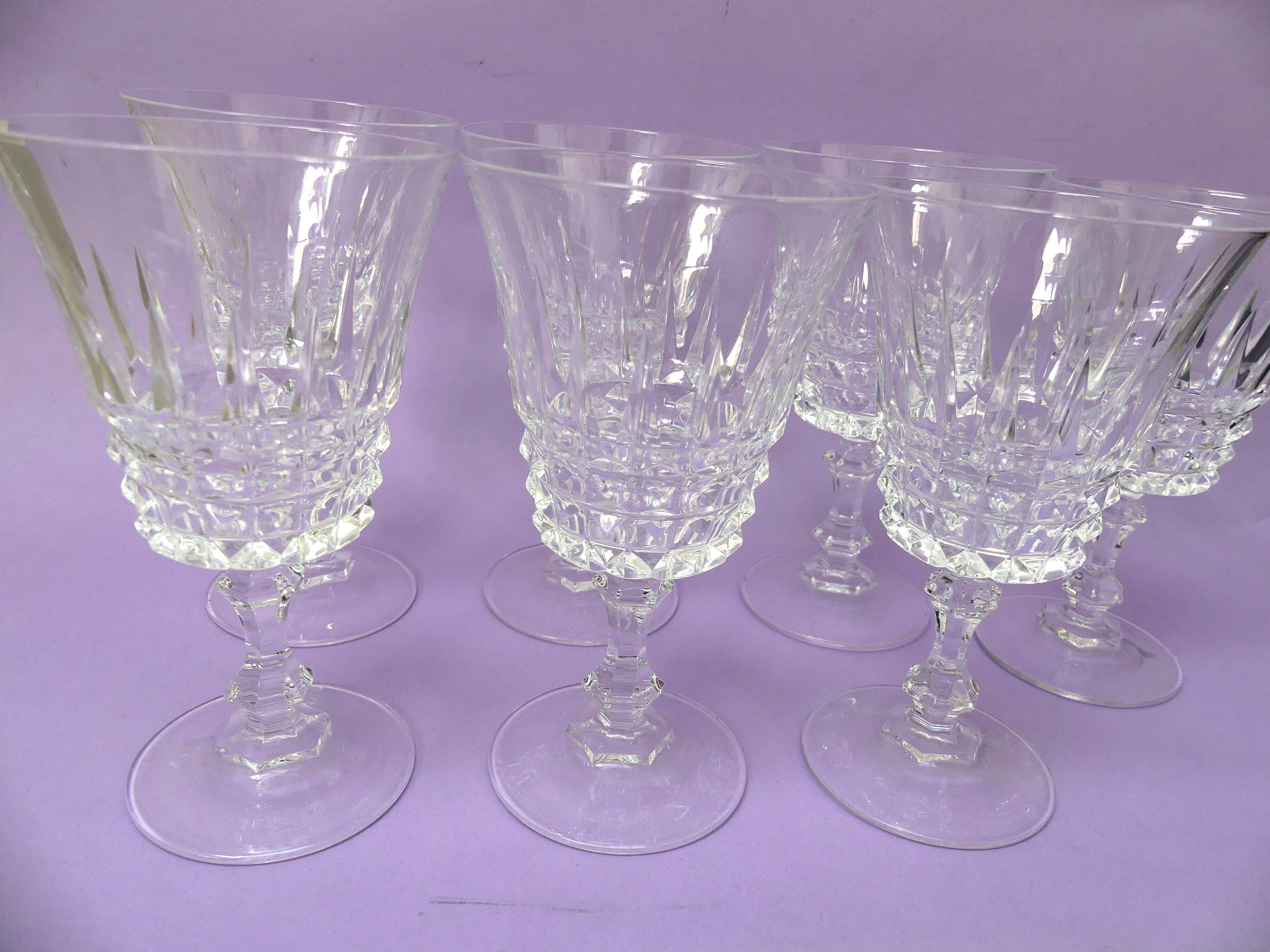 Cristal d'Arques red wine glasses