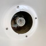 Industrial grey enamel factory lamp, 1960s
