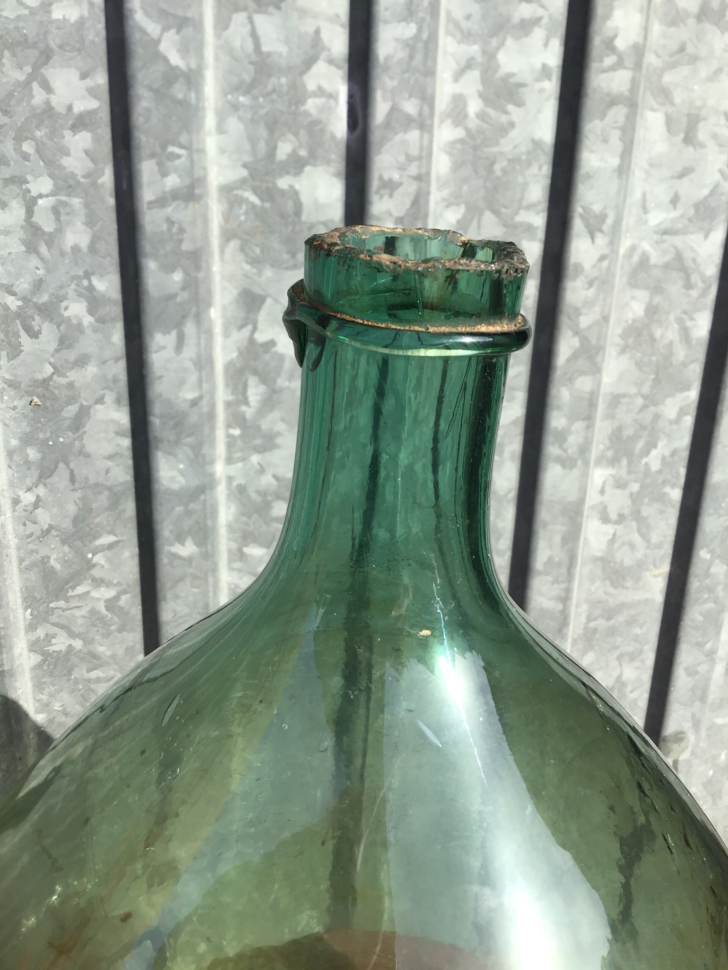 Demijohn 5 litres green