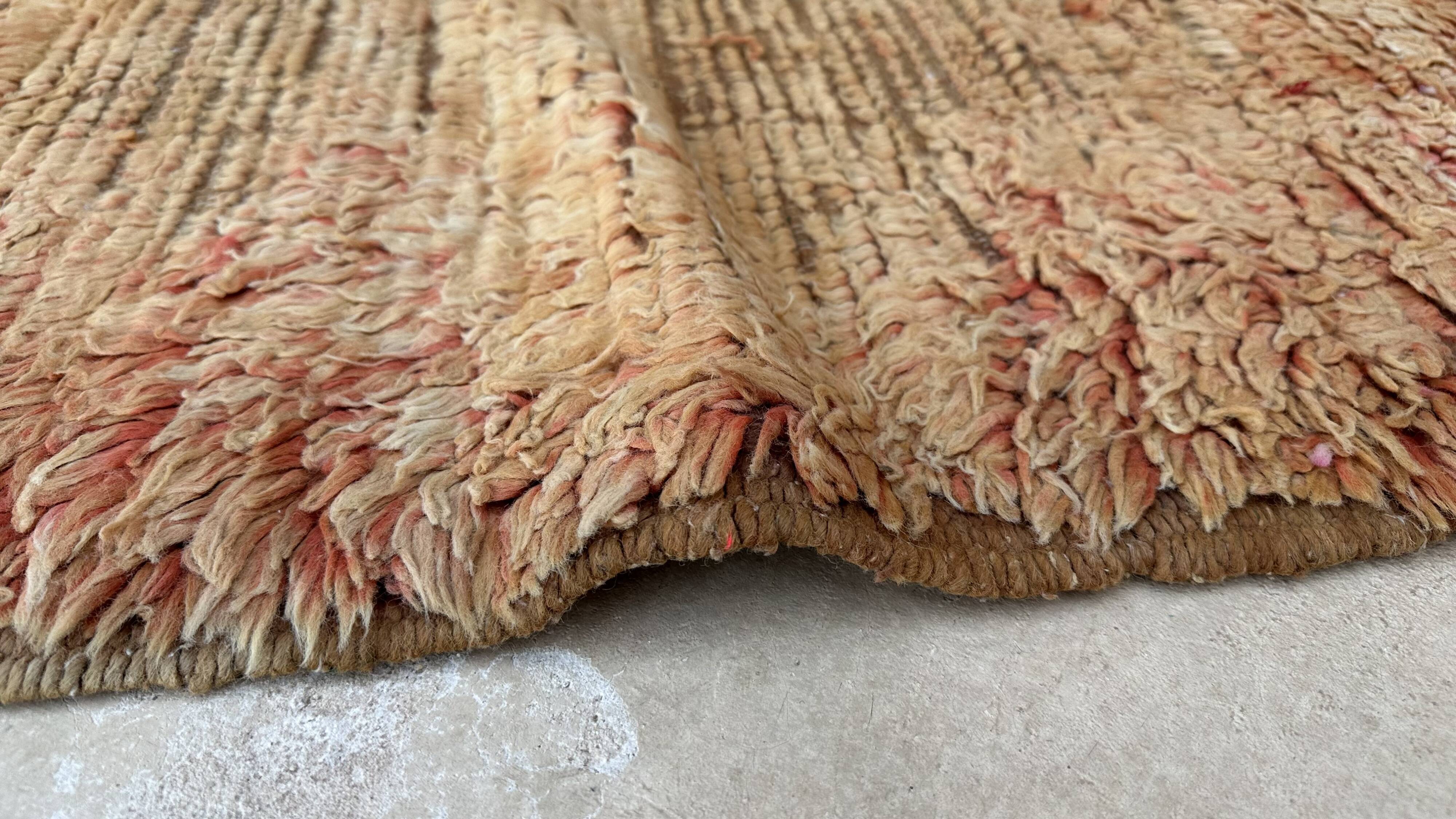 Moroccan rug Beni M'Guild orange - 85 x 320 cm