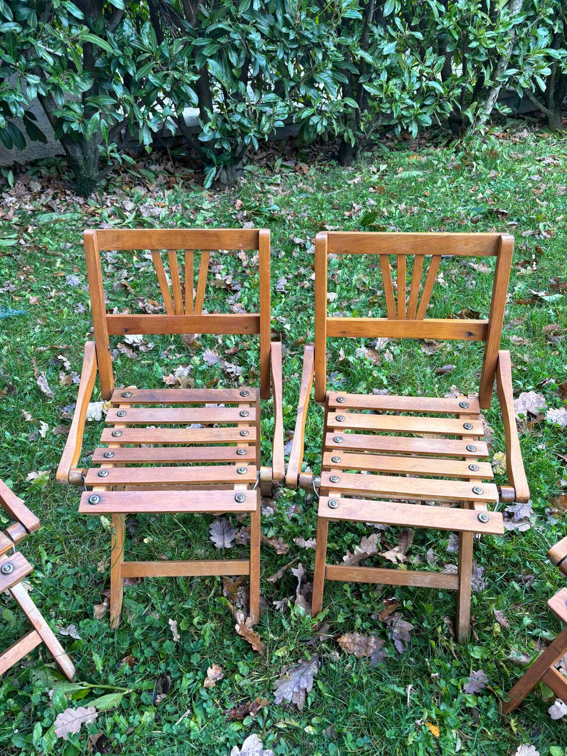 4 chaises pliantes pour enfant Thonet