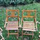 4 chaises pliantes pour enfant Thonet