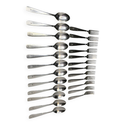 Couverts en métal argenté ercuis