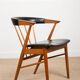 Danish armchair in teak and skai by Helge Sibast for Sibast 1955.