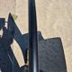 Set 4 postmodern black lacquer dining chairs 1980s