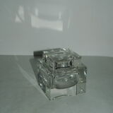 Art-deco crystal czech inkwell