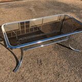 Coffee table structure in chrome 1970