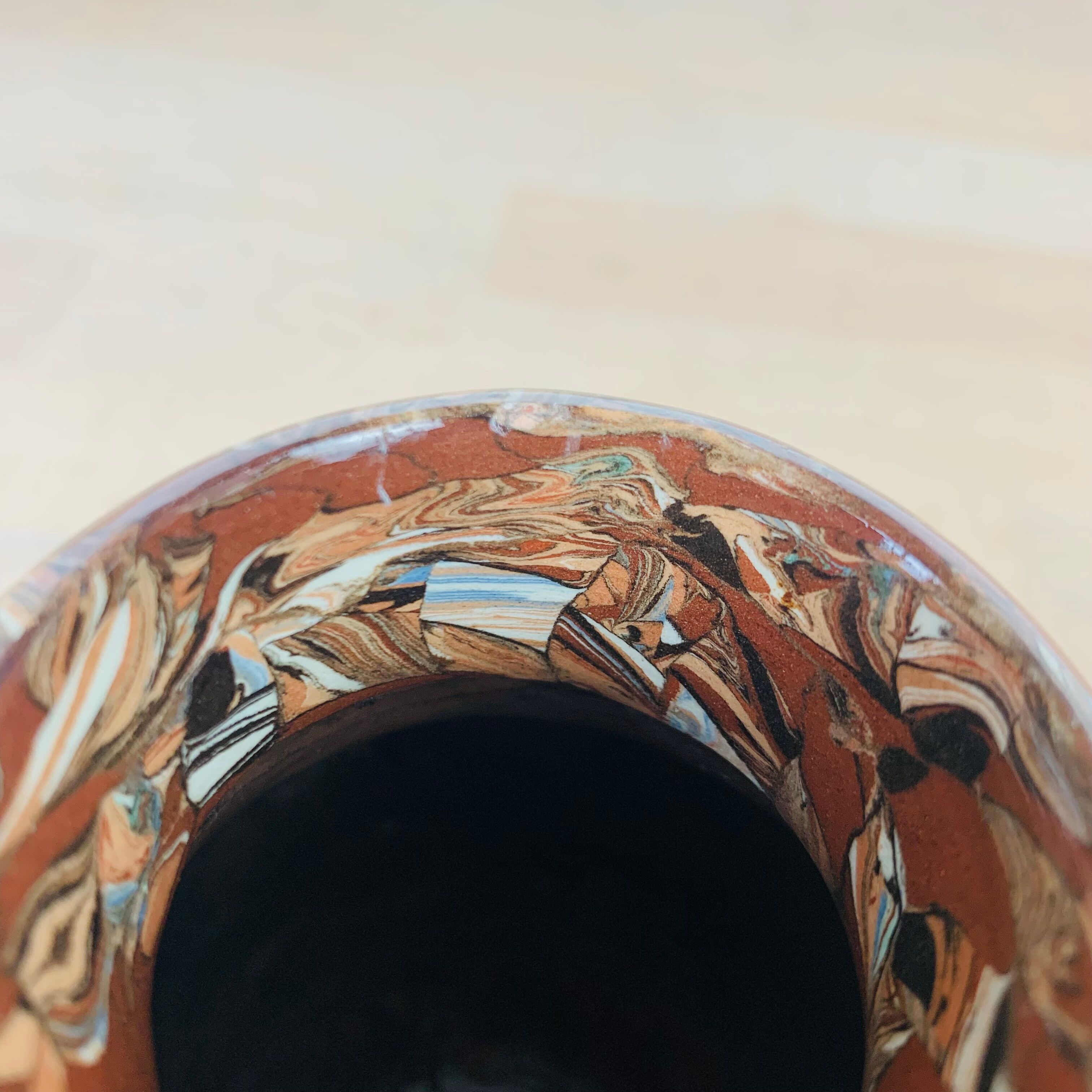 Vase Gerbino Vallauris mixed earth