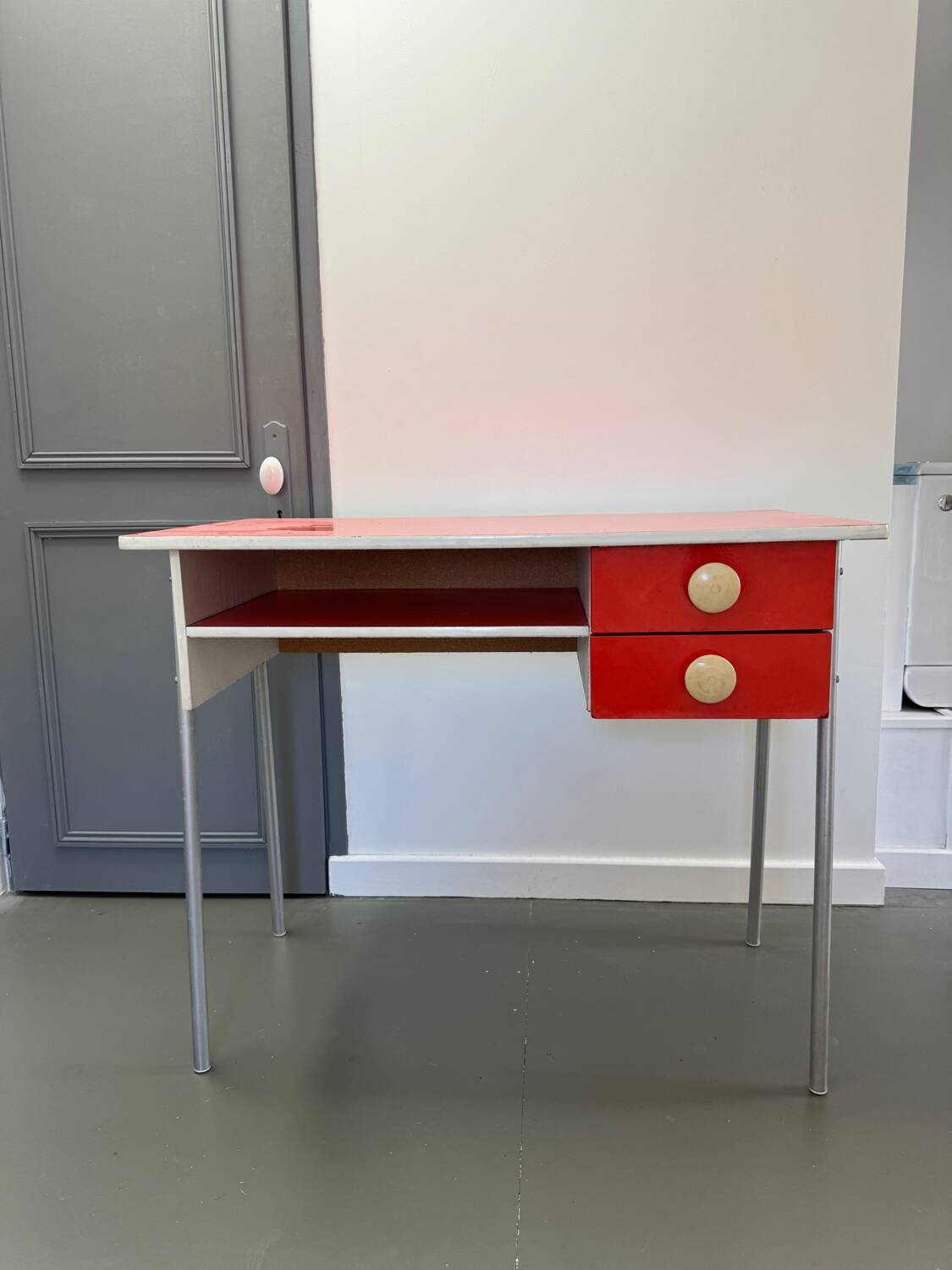 Vintage orange desk