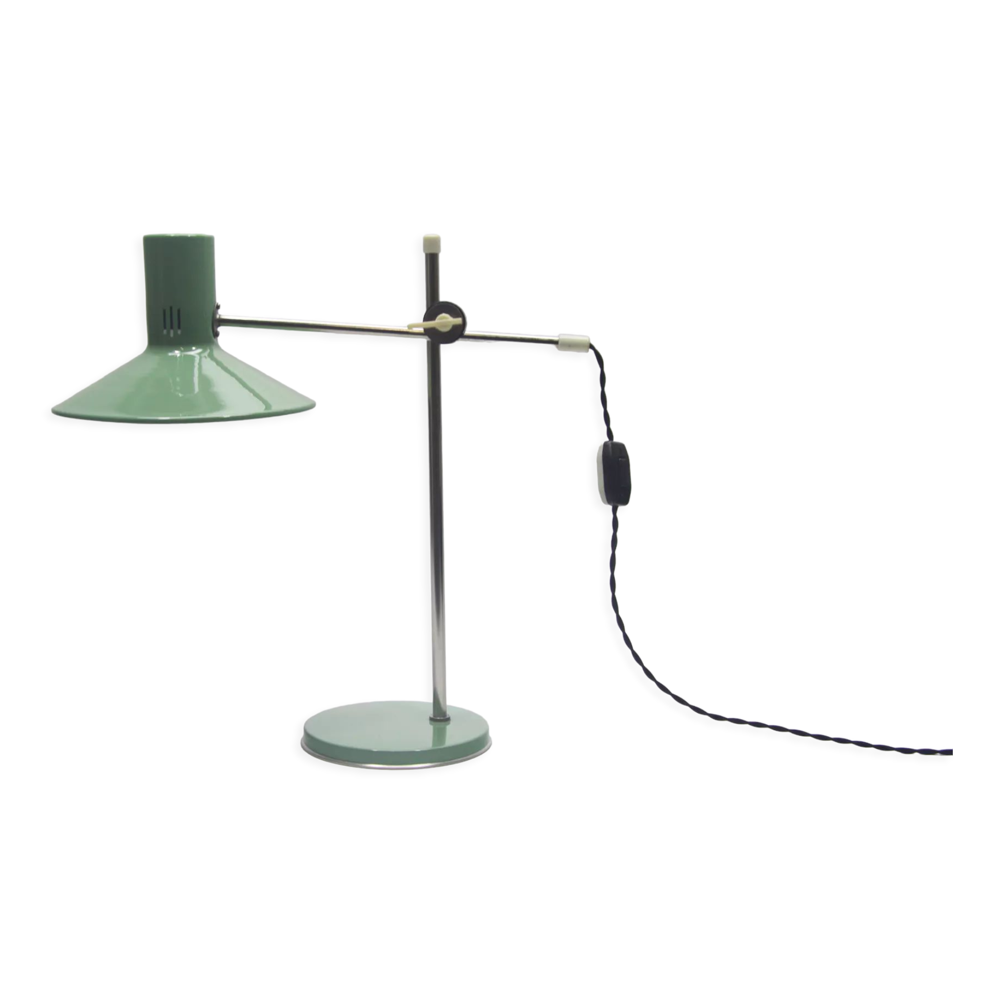 Green desk lamp, 1970s