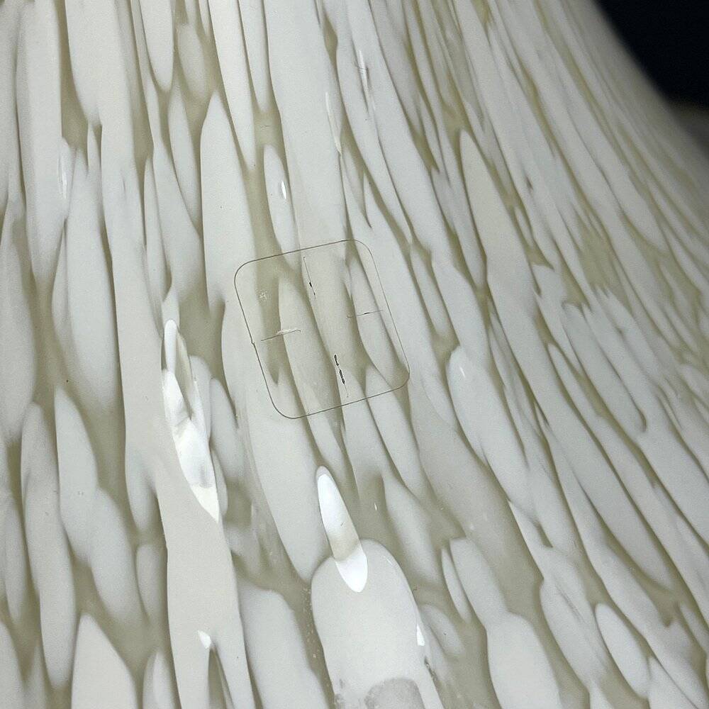 Beige Murano Glass Pendant Light from the Mid-Century, Italy, 1970s