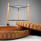 Mid-century wooden bar trolley