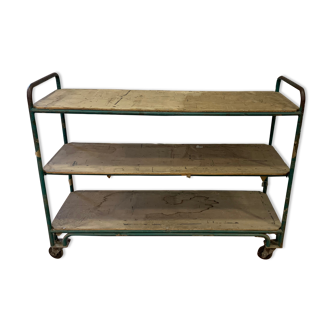 3-level metal workshop trolley