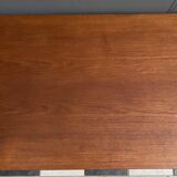 Large Teak coffee table with serving tray 1970s EMC Mobler Denmark