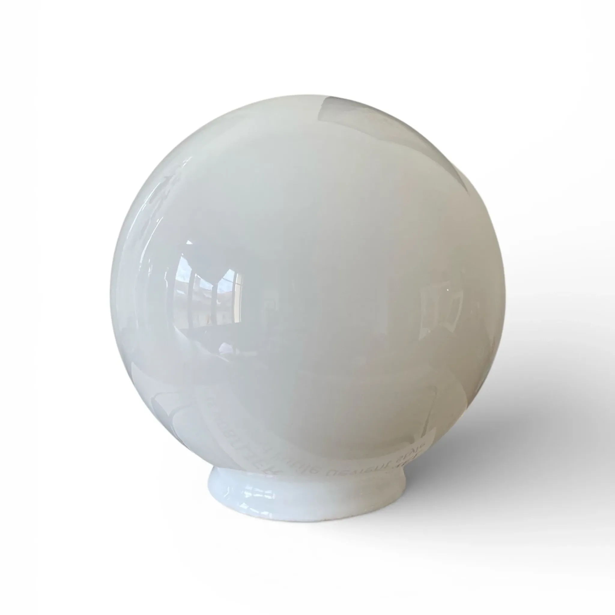 White opaline globe lampshade for wall lamp chandelier 20 cm