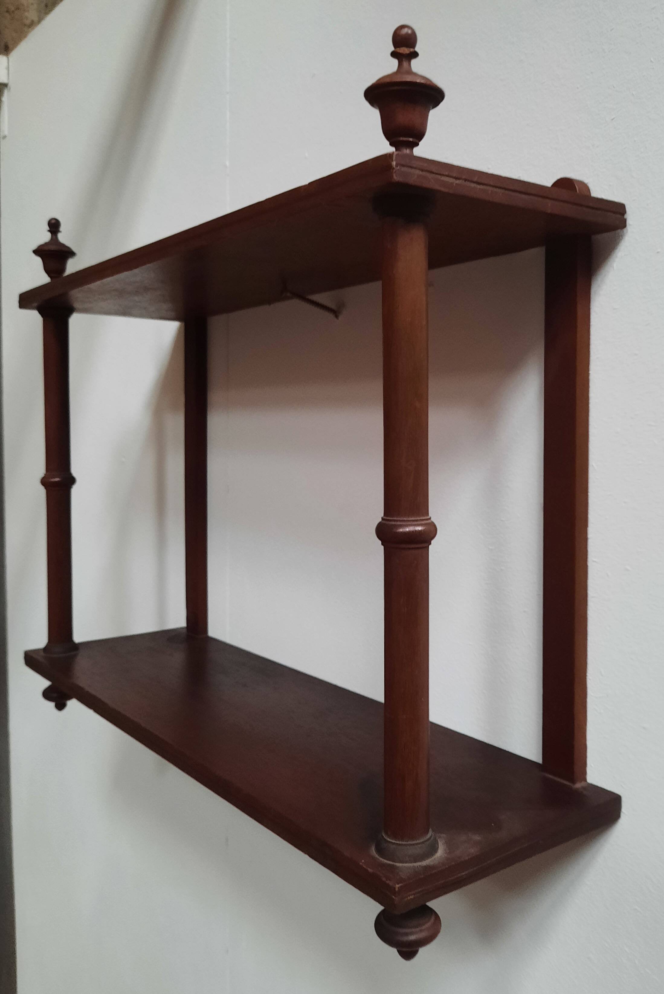 Mahogany wall shelf