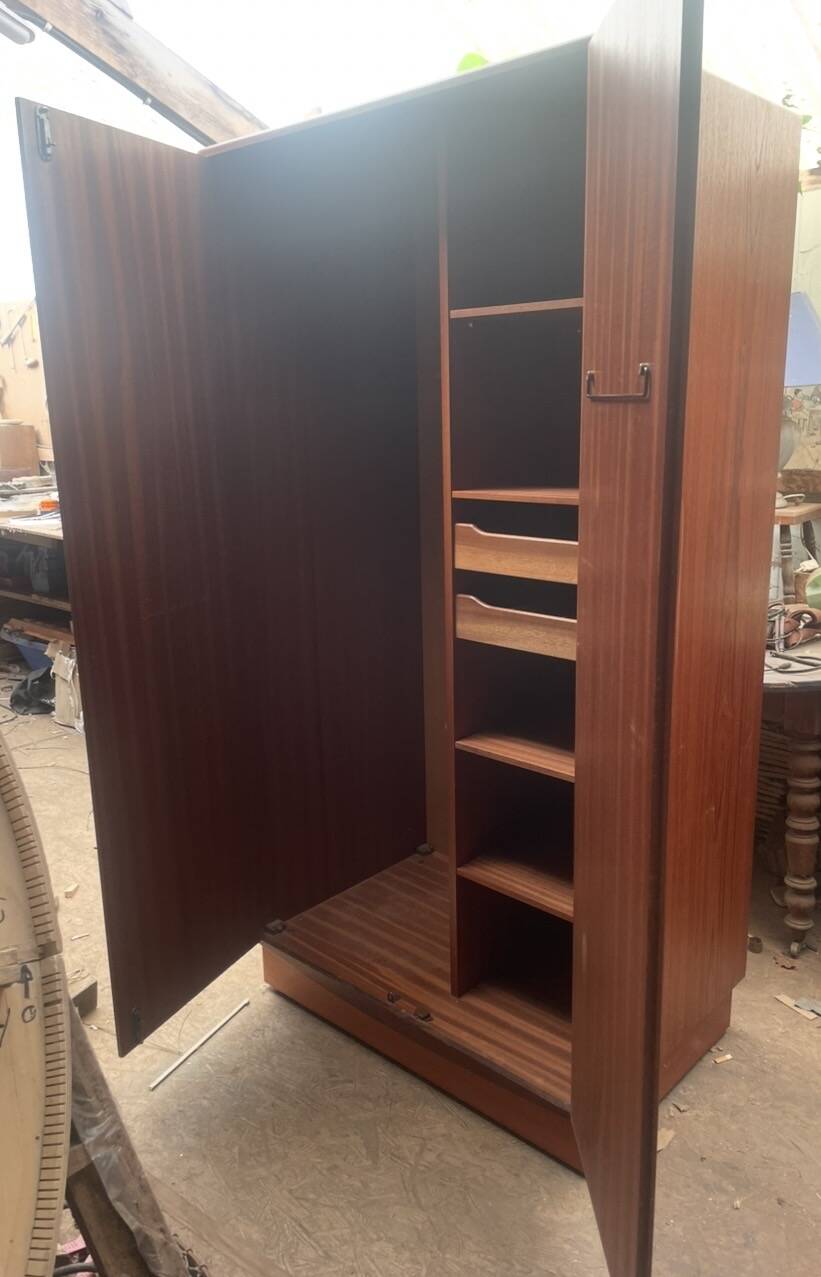 Vintage G-Plan wardrobe from the 1960s.