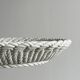 Woven white porcelain bread basket