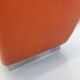 Vintage Roche Bobois armchair in chrome and terracotta leather.