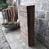 Rustic wooden craft shelf