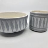 Roger Capron French Riviera Vintage Ceramic Bowl and Mug 1950/60 (set of 2)
