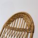 Rocking chair en osier et bois