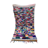 Multicolor carpet in boucherouite fabric 130x250ccm