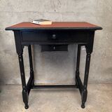 Small black pedestal or console table
