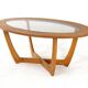 Oval coffee table 'Salford' mid century modern