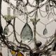 Large Crystal Multicolored Chandelier 1950’s