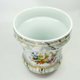 Antique Porcelain planter hand painted with mascarons with lion's head in relief-nineteenth century