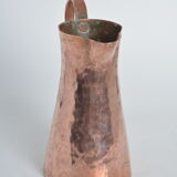 Hammered pink copper pitcher