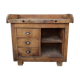 Ancien meuble de métier en bois brut