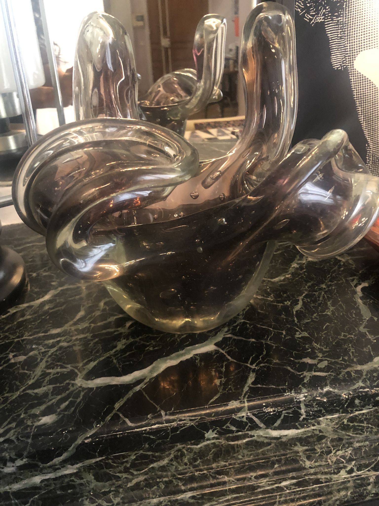Empty pocket Murano barovier and vintage toso 1960