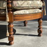 Giorgetti / classic armchair in art deco style / italy 1975s