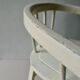 Wooden children's chair, white patina, 60s