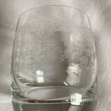 Engraved crystal glasses