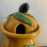 Vallauris ceramic dabbling olive pot