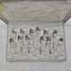 Silver-plated metal cutlery set of 12 teaspoons