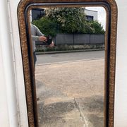 Grand miroir doré