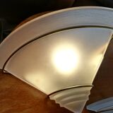 Set of 2 60's corner wall lights