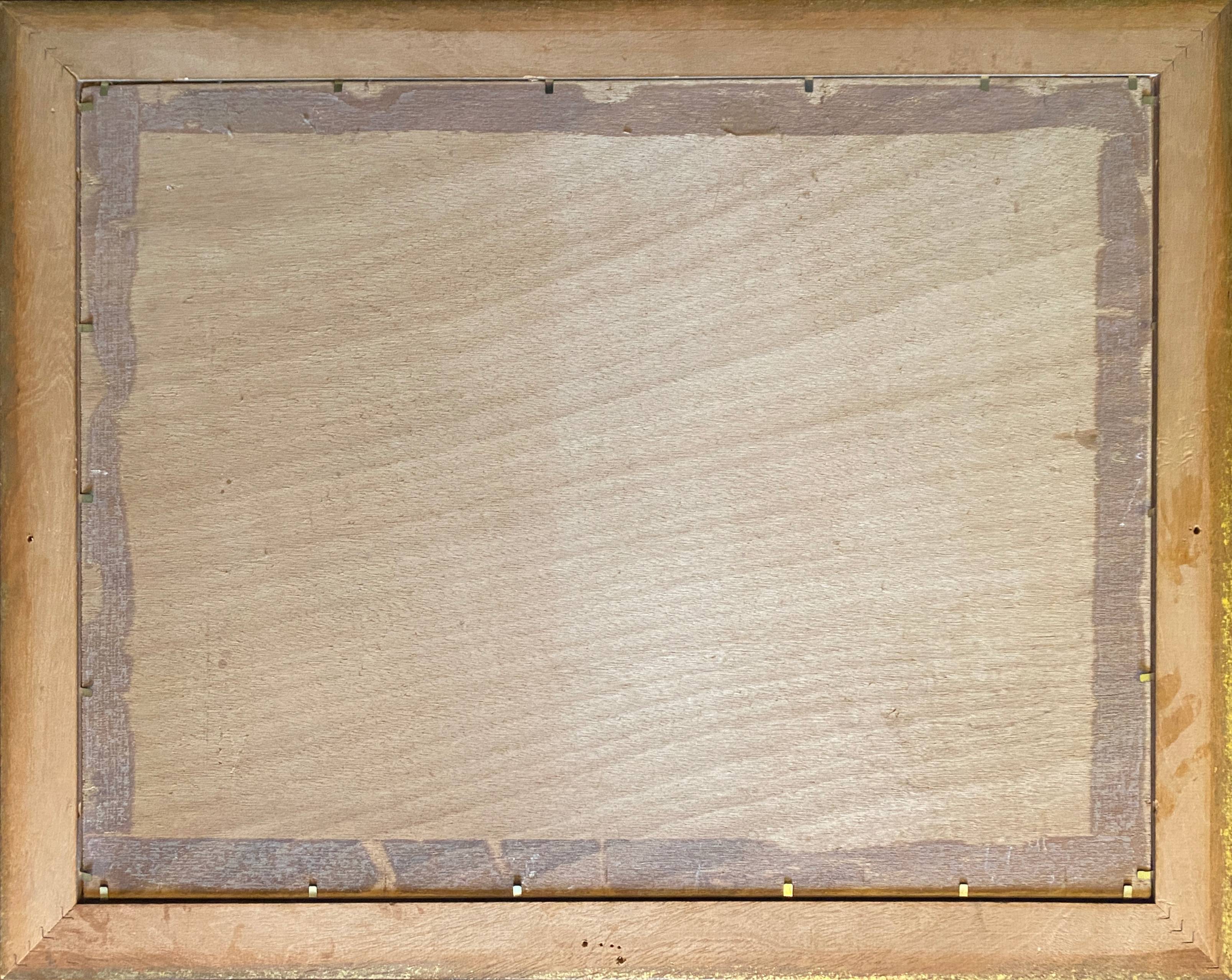 HSP painting "Coconut cutter" Sao Paulo signed Auberger 1969 + frame