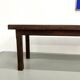Small 1950s farmhouse table in blond walnut