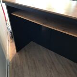 Metal and wood countertop