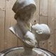 Italian marble bust of a woman/mother with her child