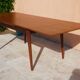 Table teck 2 rallonges vintage